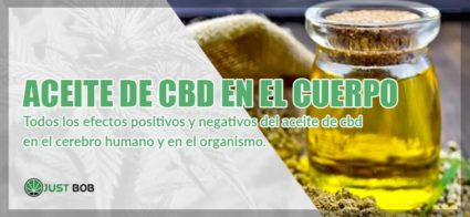 aceite cbd en cuerpo