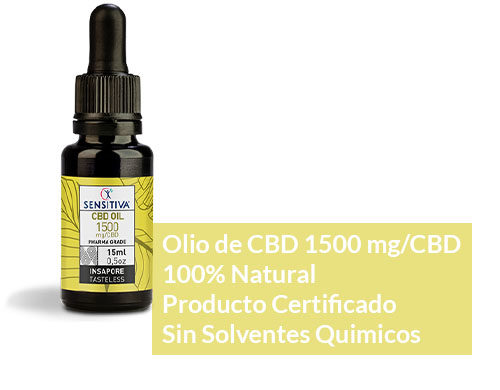 Descripción de aceite de CBD de 15 ml a 10% - Sensitiva