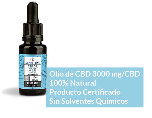 Descripción de aceite de CBD de 15 ml a 20% - Sensitiva