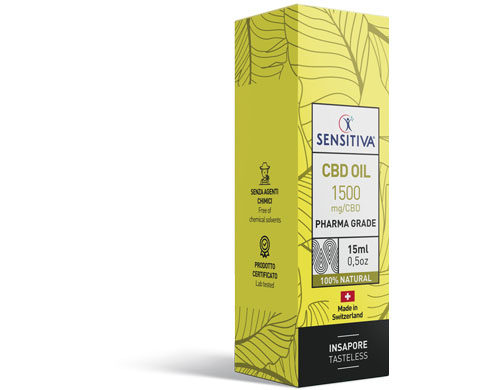 Paquete de aceite de CBD de 15 ml a 10% - Sensitiva