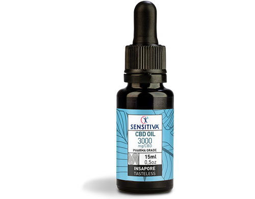 Botella de aceite de CBD de 15 ml a 20% - Sensitiva