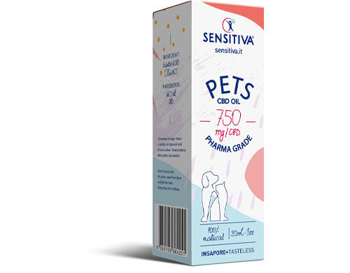 Paquete de aceite de CBD para perros de 30 ml a 2.5% - Sensitiva