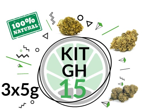 kit-15-grammi Kit de Prueba GH 15 gramos de Cannabis CBD por 3 variedades