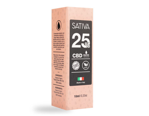 Paquete de Aceite CBD de 10 ml al 25% - Sativa
