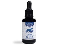Botella de Aceite CBD para Perros de 30 ml al 2.5% - Sativa