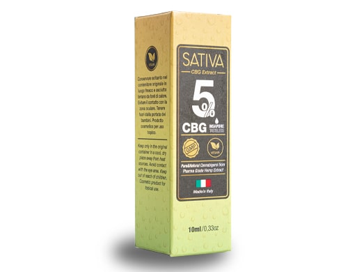 Aceite CBG Sativa 5% Envase
