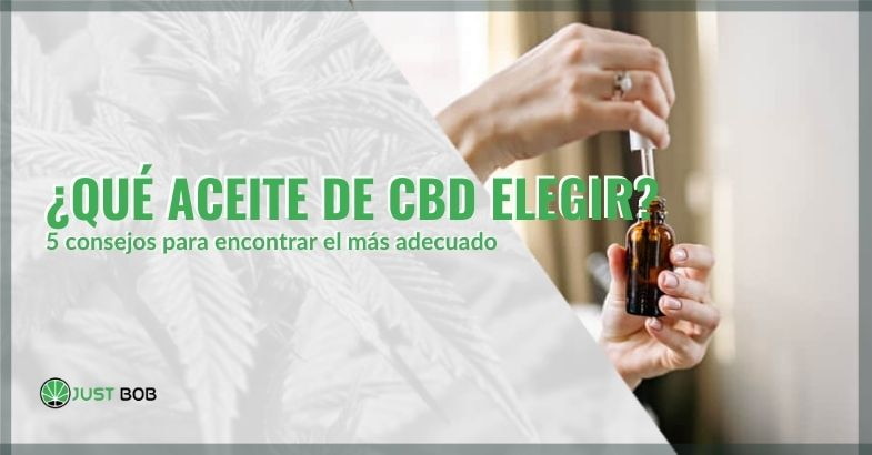 Cómo elegir el aceite de CBD adecuado | Justbob
