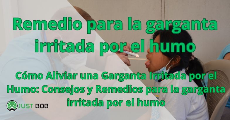 Remedio para la garganta irritada por el humo