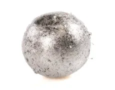 Descubre la elegancia del Hachís CBD Escultura Plateada Única Bola de hachís CBD con revestimiento plateado