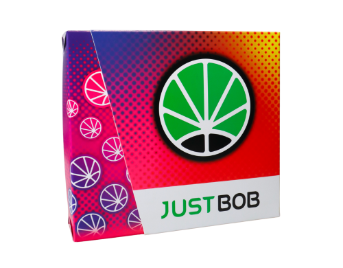 Kit New Year JustBob Cogollos de CBD - Fondo Colorido con Logo