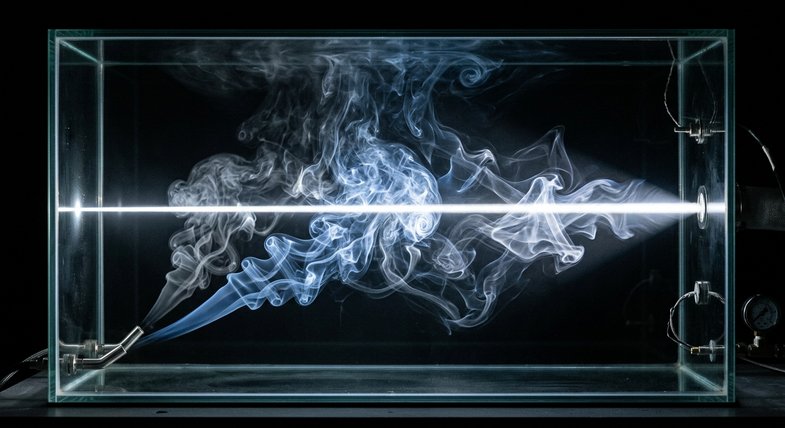 Volutas de humo de cannabis dispersándose en una habitación para estudio de exposición pasiva en toxicología forense