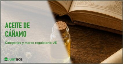Banner editorial sobre las distintas categorías de aceite de cáñamo y el marco regulatorio europeo según la literatura científica peer-reviewed