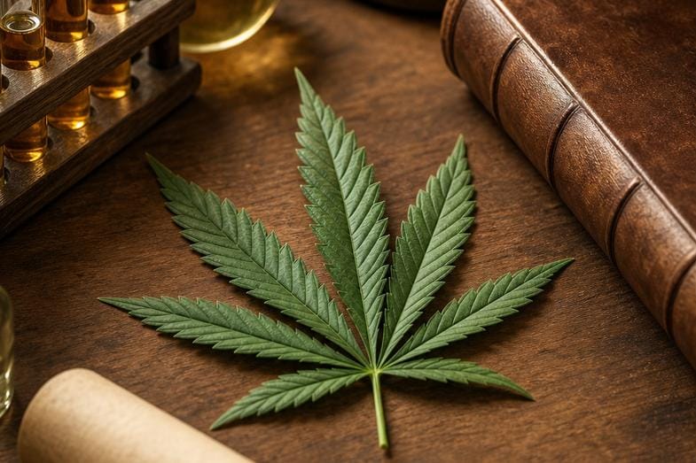 Cogollos de cáñamo industrial CBD con certificados de análisis de laboratorio institucional y esquema editorial del marco analítico europeo armonizado