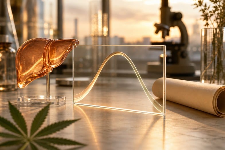 Imagen editorial sobre la cinética del tetrahidrocannabinol en plasma y las matrices biológicas según la literatura forense europea
