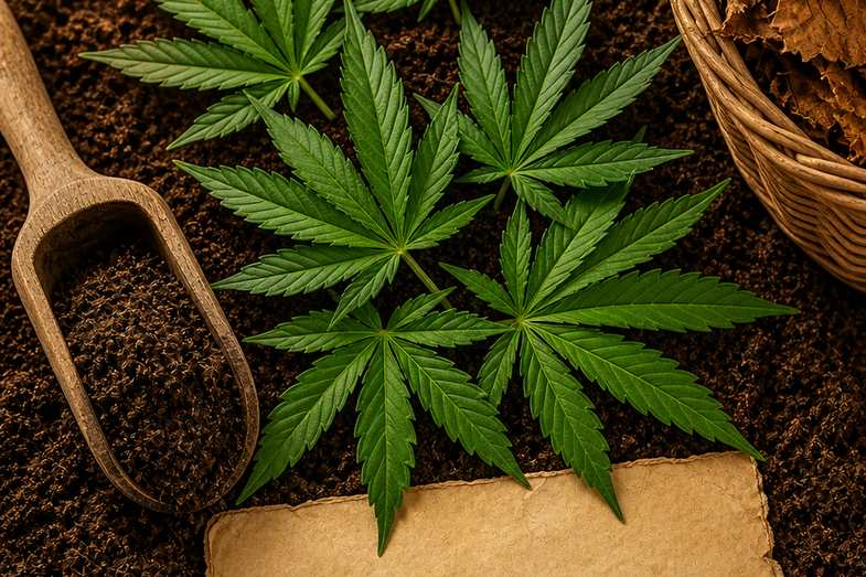 Composición editorial documental sobre el compost de hojas de cannabis valorización agronómica y economía circular según la literatura agrícola
