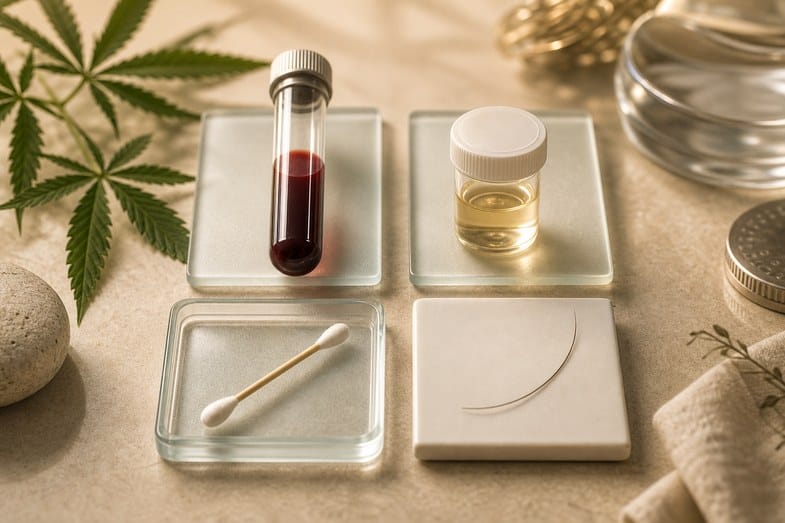 Imagen documental sobre las matrices biológicas usadas en el análisis toxicológico de cannabinoides según la literatura forense europea